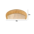 Detangling Styling Portable Fine Tooth Natural Wood Comb | https://www.bestnamebadges.com