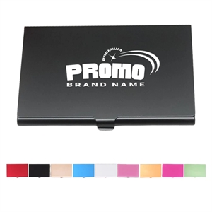 Unisex Buckle Pocket Metal Case Slim Business Card Holder