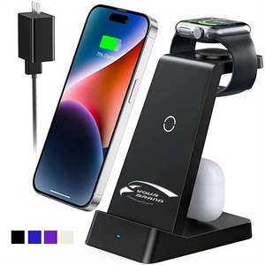 3-in-1 Phone Watch Earpods Wireless Charging Station