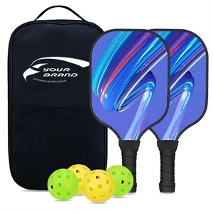 Unisex Comfort Grip Carbon Fiber Pickleball Paddles Set