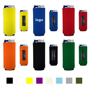 Magnetic Slim Can Cooler (12.5cm W x 10.5cm H x 1cm D)