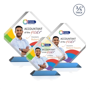 Toulon VividPrint™ Award - Sky Blue | https://www.bestnamebadges.com