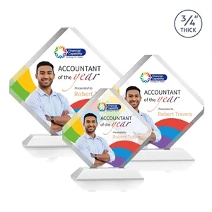 Toulon VividPrint™ Award - White | https://www.bestnamebadges.com