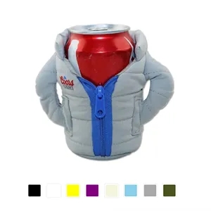 Neoprene Puffy Jacket Can Coolie (6.5cm W x 11cm H x 1cm D)