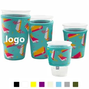Neoprene Coffee Cup Sleeve Coolie (17.5cm W x 10cm H x 7cmD)