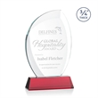Wichita Award on Newhaven Base - Red | https://www.bestnamebadges.com