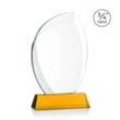 Wichita VividPrint™ Award on Newhaven Base - Amber | https://www.bestnamebadges.com