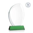 Wichita VividPrint™ Award on Newhaven Base - Green | https://www.bestnamebadges.com