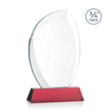 Wichita VividPrint™ Award on Newhaven Base - Red | https://www.bestnamebadges.com