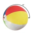 Holiday Swimming Pool Party Colored Inflatable Beach Ball | https://www.bestnamebadges.com