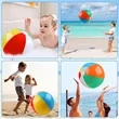 Holiday Swimming Pool Party Colored Inflatable Beach Ball | https://www.bestnamebadges.com