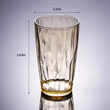 Acrylic Plastic Dishwasher Safe Reusable Drinking Glass | https://www.bestnamebadges.com