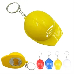 Decoration Mini Safety Hat Bottle Opener Keychain