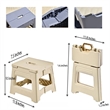 Lightweight Plastic Foldable Stool | https://www.bestnamebadges.com