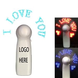 Customizable Flashing LED Fan With Logo Printing