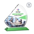 Nantucket VividPrint™ Award - Green | https://www.bestnamebadges.com