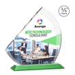 Nantucket VividPrint™ Award - Green | https://www.bestnamebadges.com