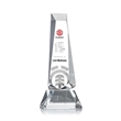Rustern Obelisk VividPrint™ Award on Base - Clear | https://www.bestnamebadges.com