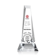 Rustern Obelisk VividPrint™ Award on Base - Clear | https://www.bestnamebadges.com
