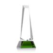 Rustern Obelisk VividPrint™ Award on Base - Green | https://www.bestnamebadges.com