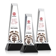 Rustern Obelisk VividPrint™ Award on Base - Black | https://www.bestnamebadges.com