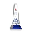 Rustern Obelisk VividPrint™ Award on Base - Blue | https://www.bestnamebadges.com