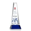 Rustern Obelisk VividPrint™ Award on Base - Blue | https://www.bestnamebadges.com