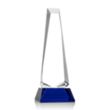 Rustern Obelisk Award on Base - Blue | https://www.bestnamebadges.com