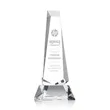 Rustern Obelisk Award on Base - Clear | https://www.bestnamebadges.com