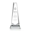 Rustern Obelisk Award on Base - Clear | https://www.bestnamebadges.com