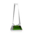 Rustern Obelisk Award on Base - Green | https://www.bestnamebadges.com