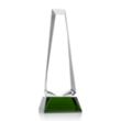 Rustern Obelisk Award on Base - Green | https://www.bestnamebadges.com