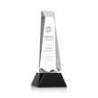 Rustern Obelisk Award on Base - Black | https://www.bestnamebadges.com