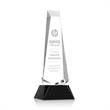 Rustern Obelisk Award on Base - Black | https://www.bestnamebadges.com
