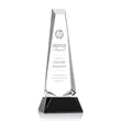 Rustern Obelisk Award on Base - Black | https://www.bestnamebadges.com