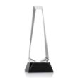 Rustern Obelisk Award on Base - Black | https://www.bestnamebadges.com