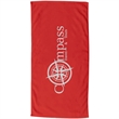 60" x 30" Colored Coastal Beach Towel | https://www.bestnamebadges.com