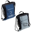 Greystone Polycanvas Drawstring Bag | https://www.bestnamebadges.com
