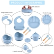 Silicone Baby Feeding Set | https://www.bestnamebadges.com