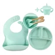 Silicone Baby Feeding Set | https://www.bestnamebadges.com