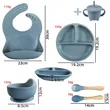 Silicone Baby Feeding Set | https://www.bestnamebadges.com