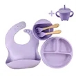 Silicone Baby Feeding Set | https://www.bestnamebadges.com