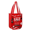 Small Laminated Non Woven Gift Bag With Curved Bottom | https://www.bestnamebadges.com