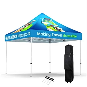 10' X 10' Custom Printed Canopy With Aluminum Frame
