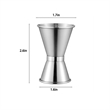 Professional Bartender Cocktail Measuring Cup Set | https://www.bestnamebadges.com