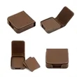 Classic Luxury Executive Desk Leatherette Square Coaster Set | https://www.bestnamebadges.com