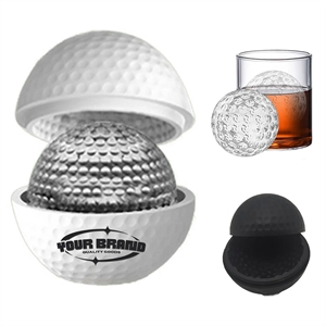 Flexible Silicone Tray Golf Ball Whiskey Ice Mold