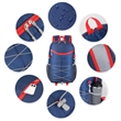 Foldable Outdoor Backpack With Bungee Cord | https://www.bestnamebadges.com