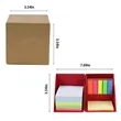 Colorful Foldable Sticky Notes Memo Box with Holder | https://www.bestnamebadges.com