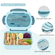 Compartment Leak Proof Bento Box with Cutlery | https://www.bestnamebadges.com